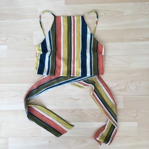 Like New Backless Tie Up Crop Top